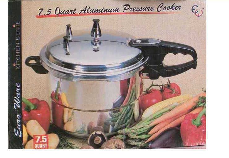 Euro Ware 7 5 Quart Aluminum Pressure Cooker Kitchen Genie UL Listed