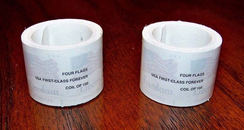  * FOREVER Stamps (2 Rolls of 100) NEW UNUSED First Class Postage Coil