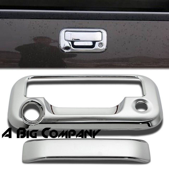 FORD F150 LINCOLN PICKUP TRUCK CHROME TAILGATE COVERS W/ CAMERA HOLE