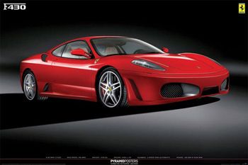 ferrari f430 moonrise official car poster sportscar