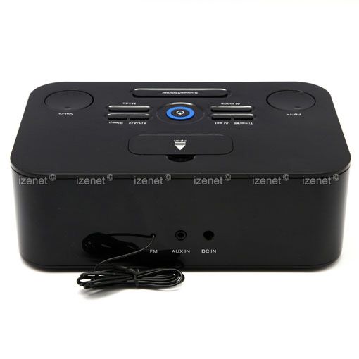 Station Dock Speaker  with FM Radio Clock Alarm iPhone 3G 3GS 4 4S