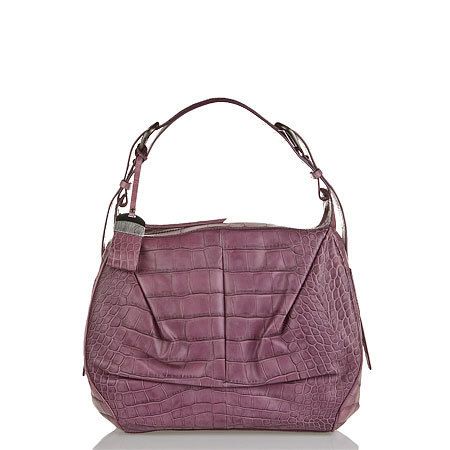 Francesco Biasia Purple Jealousy Prunus Leather Hobo