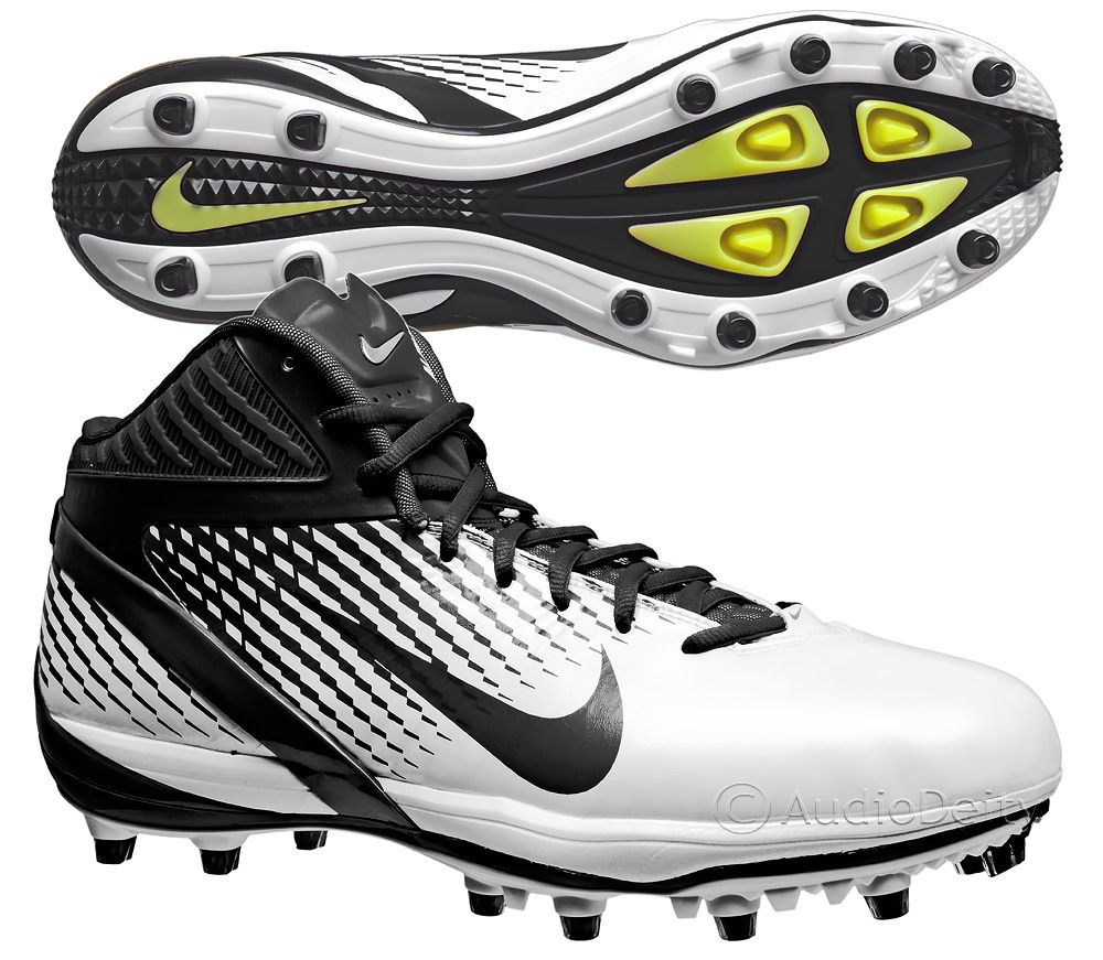  Air Zoom Alpha Talon TD Mens 3 4 Football Cleats Black White