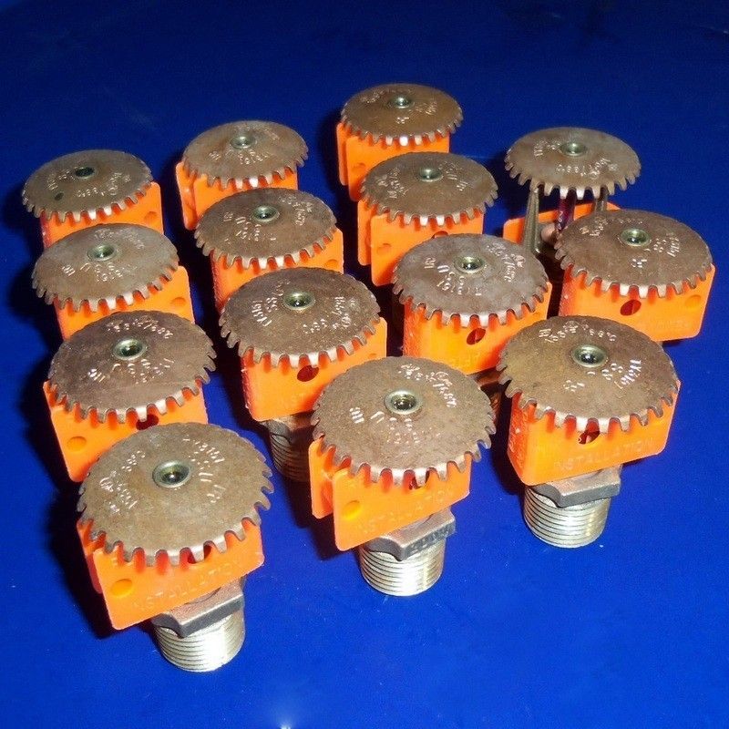   155 F 68 C 1 2 NPTM UPRIGHT FIRE SPRINKLER HEAD TY3151 SSU LOT OF 14