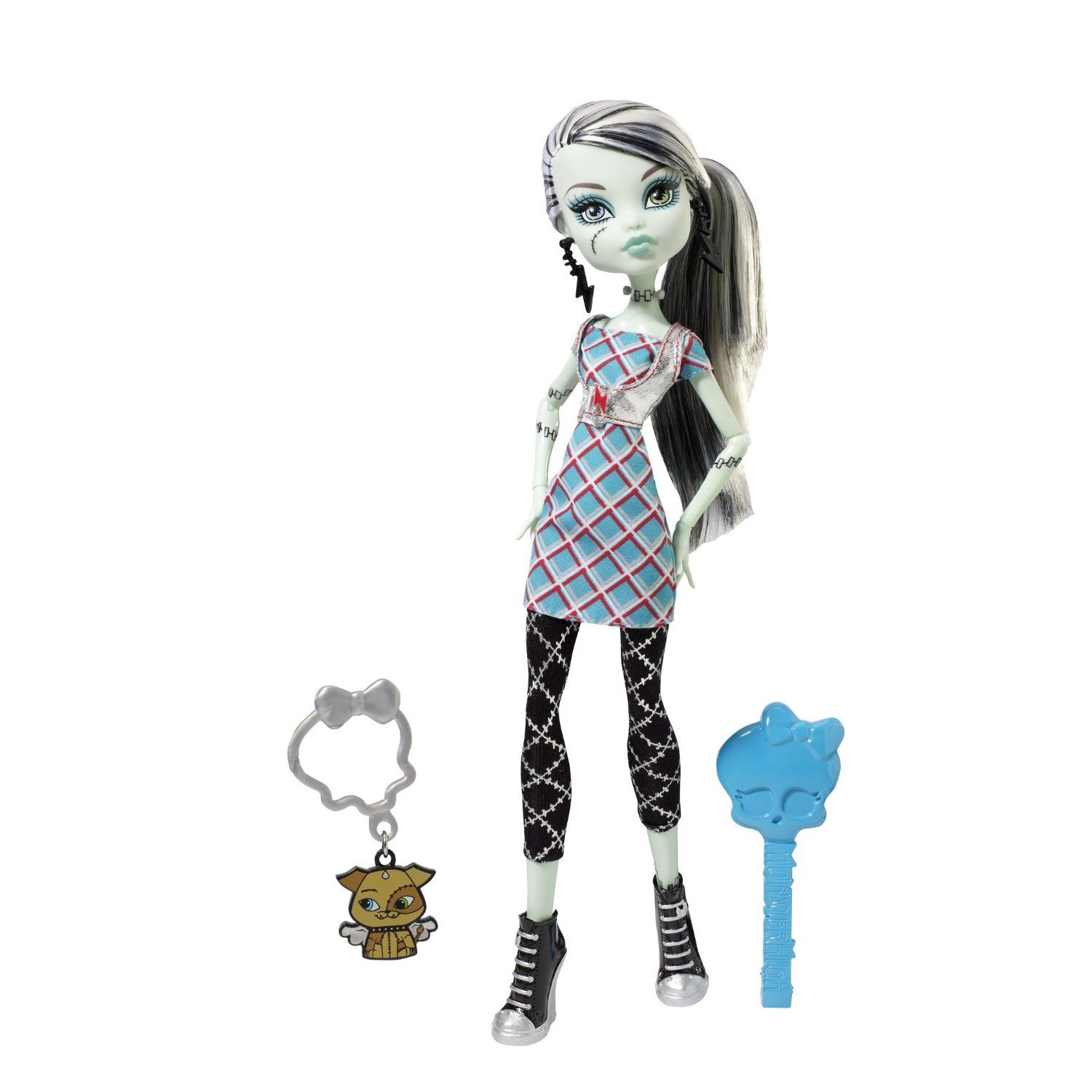 MONSTER HIGH CLASSROOMS FRANKIE STEIN, DAUGHTER OF FRANKENSTEIN DOLL w