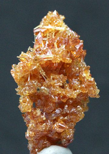 Premium Red Orange Zincite Crystal Cluster Mineral Specimen Poland