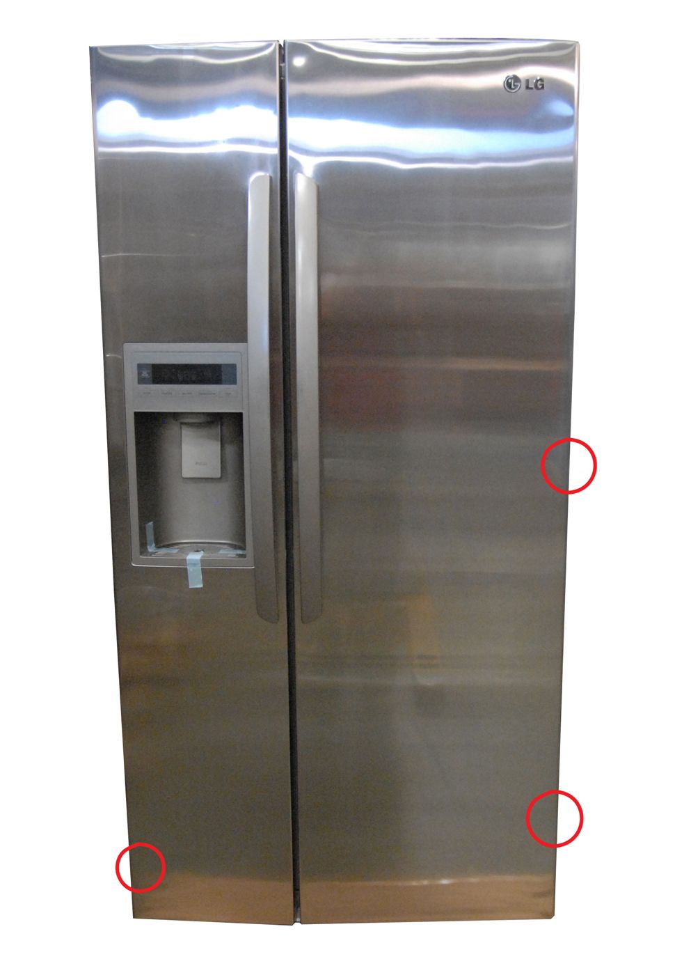 LG 23 Cu. Ft. Side by Side Refrigerator Stainless Steel LSC23924ST