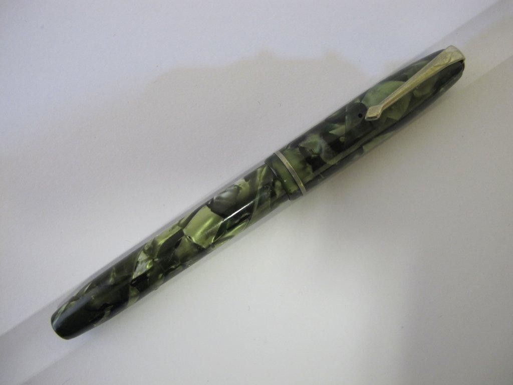 Conway Stewart 75 Jr Fountain Pen Green Eng 1940 14k W