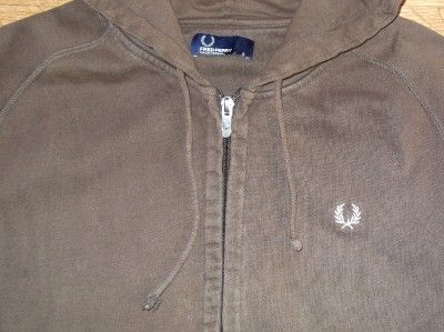 Mod Retro Weller Mens Fred Perry Browntracksuit Top Jacket Hoodie