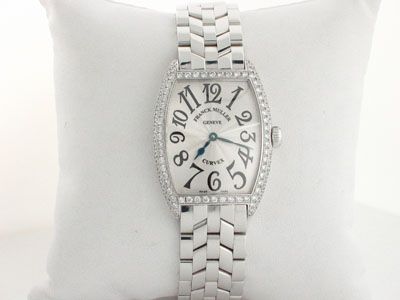Franck Muller 7502 QZ Diamonds Cintree Curvex SS Watch