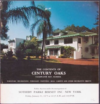  OAKS  FURNITURE, ART, etc   Sotheby 1/31/1975 Clearwater Bay Florida