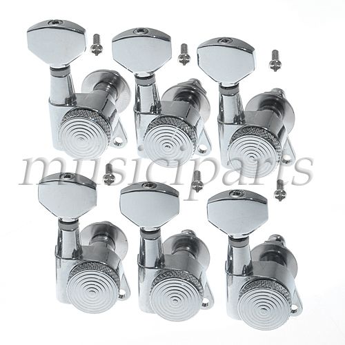 Right hand Chrome Guitar Tuning Pegs Tuner Machine Heads w Lock