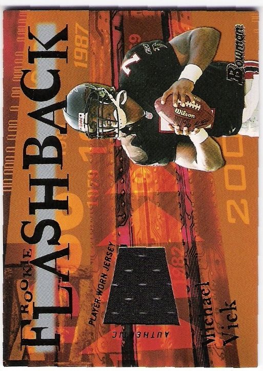 Michael Vick 2002 Bowman Rookie Flashback Jersey