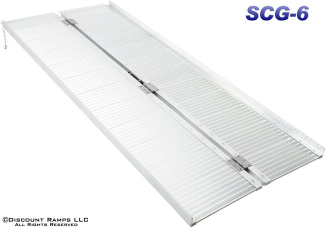 NEW 6 FOLDING WHEELCHAIR/SCOOTER RAMP PORTABLE RAMPS (SCG 6)