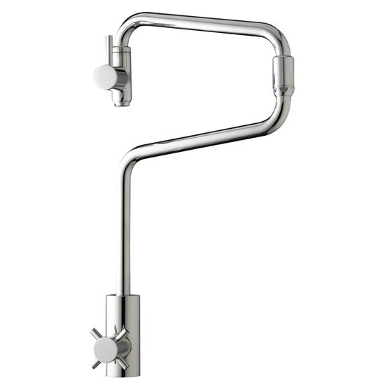 FRANKE CHROME DECK MOUNT POT FILLER KITCHEN FAUCET PF 3000