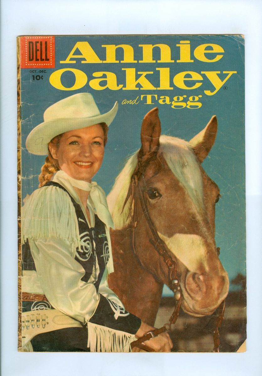 Annie Oakley and Tagg 9 VG Gail Davis Photo Cover Spiegle Super Bright