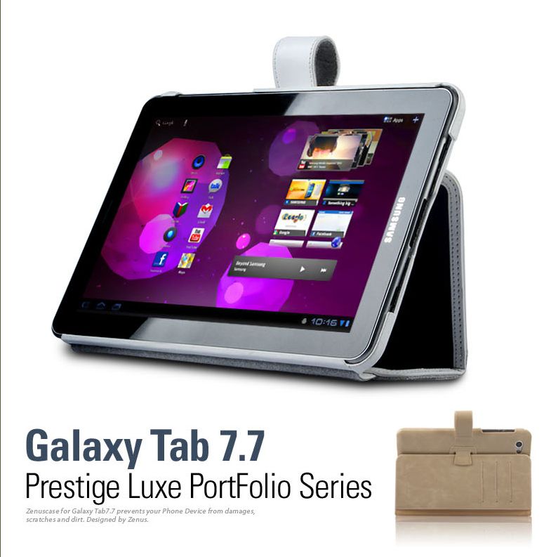 Zenus] Galaxy Tab LTE 7.7 leather case Prestige Luxe Portfolio series