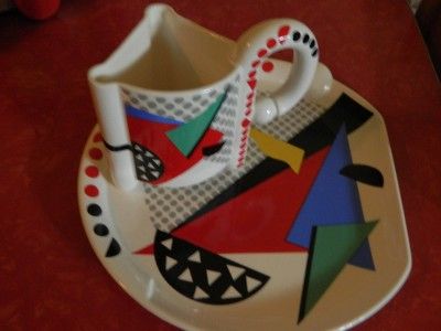 Fujimori Carnival Kato Kogei Plate Mug Abstract Mod Sottsass Panton