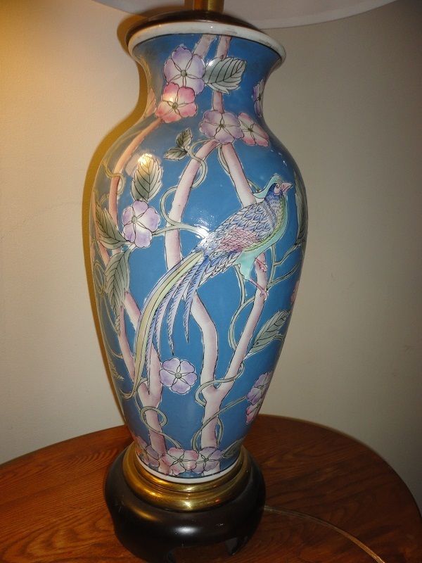 Frederick Cooper Chicago Chinoserie Vase Jar Hand Painted Porcelain