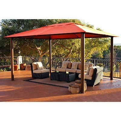 Outdoor Patio Gazebo w Sunbrella Canopy Top