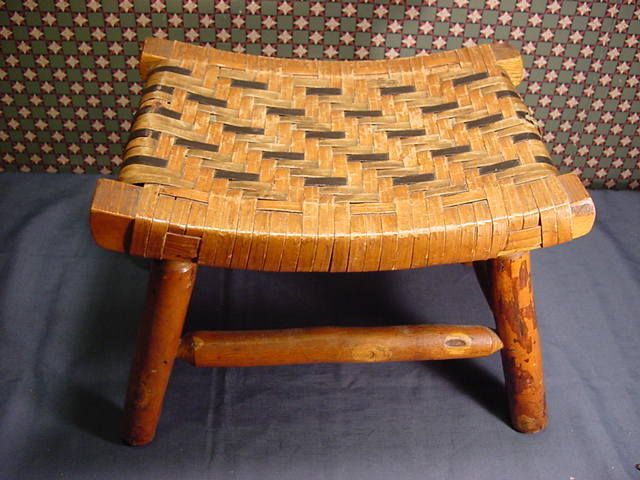 Adirondack Old Hickory Stool Columbus Hickory Vintage