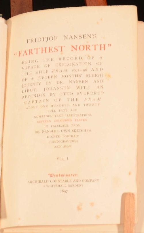 fascinating account of explorer Fridtjof Nansens journey into