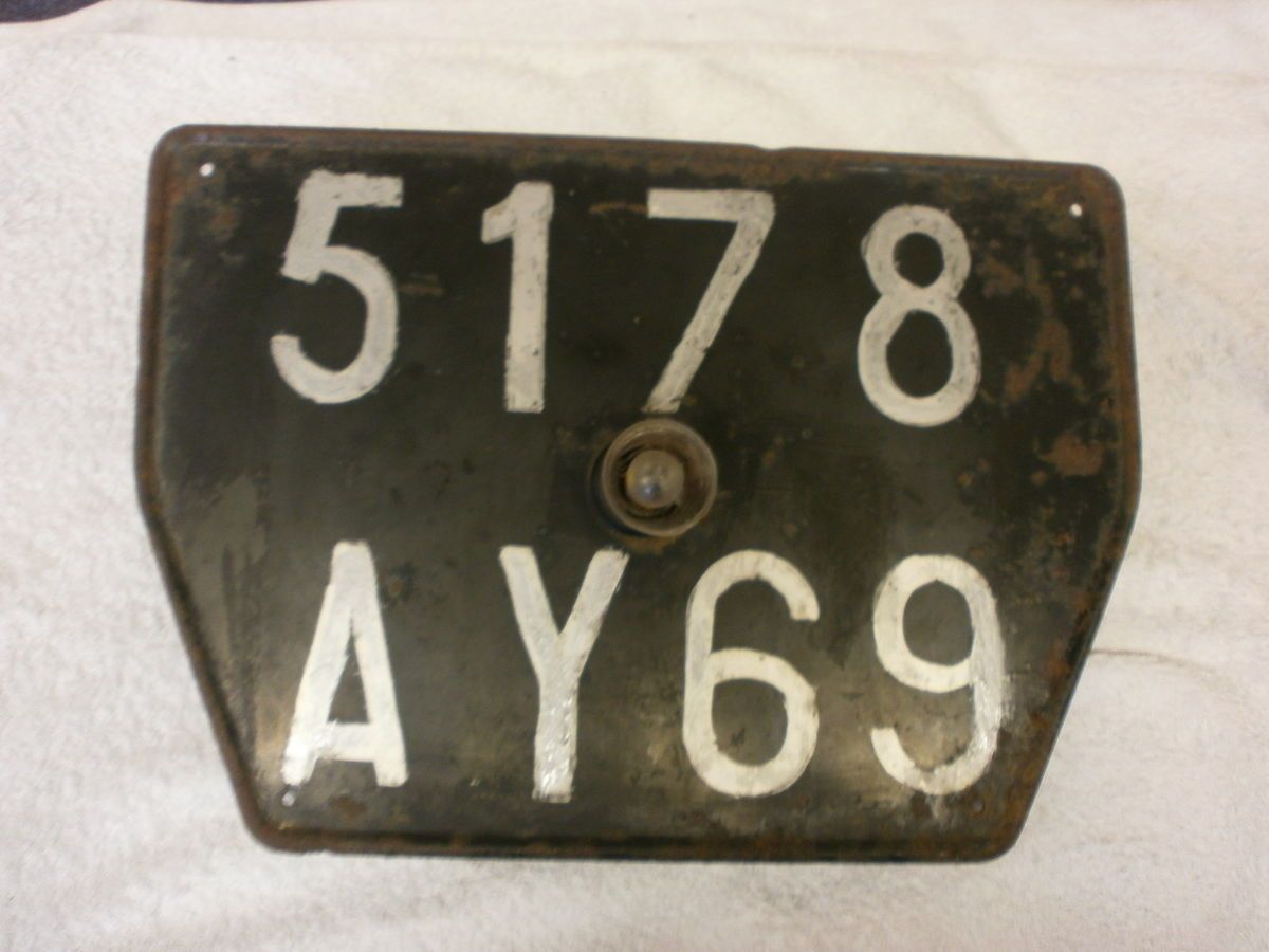 FRANCE RHONE LYON VINTAGE REAR FROM RENAULT 4CV 1950s 5178 AY 69