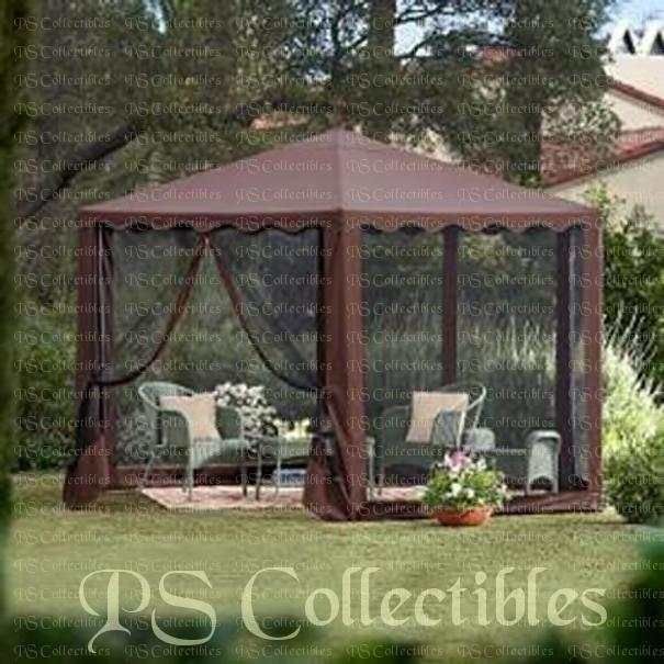 OUTDOOR GARDEN YARD GAZEBO CANOPY TENT SCREENING PATIO FURNITURE CAMP