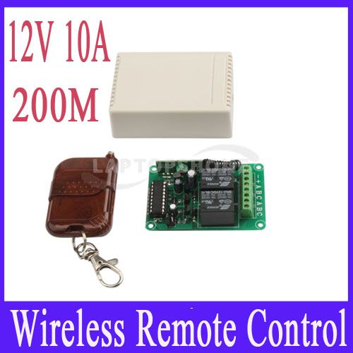 New 12V 10A Double Channels Wireless Remote Control Switch 200M