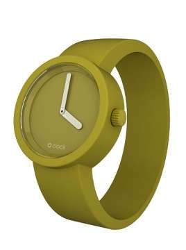 Clock Watches O Clock Silicon Unisex Tone on Tone Rubb