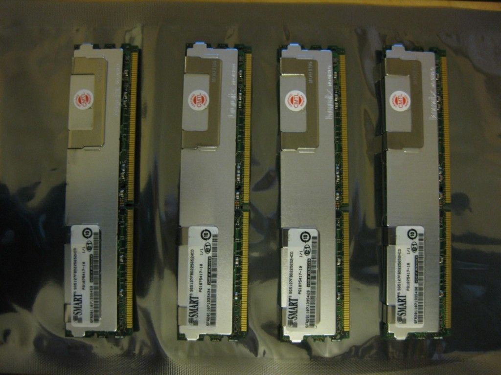 Smart Sg5127fbd225652hcd Fully Buffered ECC Server DIMM 16GB 4x4GB