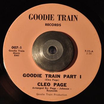 soul funk 45 cleo page goodie train rare hear