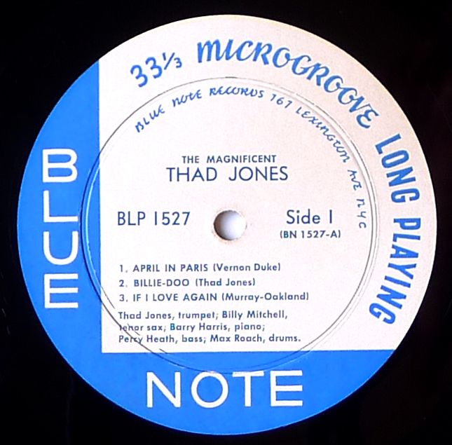 THAD JONES  THE MAGNIFICENT  BLUE NOTE BLP 1527  ORIG  LEX FLAT D.G