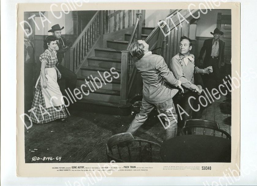 Pack Train 8x10 Promotional Still Gene Autry Bar Fight FN