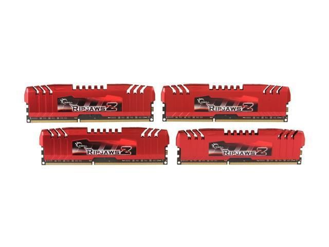 SKILL Ripjaws Z Series 16GB 4 x 4GB 240 Pin DDR3 SDRAM DDR3 1866 PC3