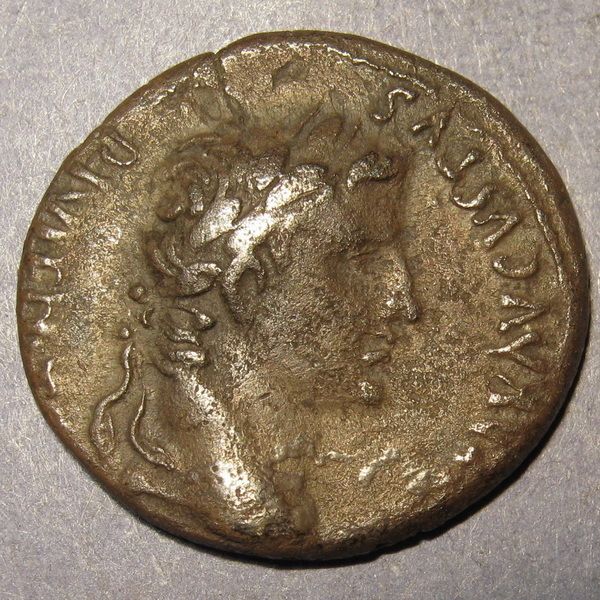  BCE 14 CE Silver Denarius First Emperor Gaius and Lucius RARE