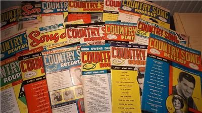 LOT 17 COUNTRY SONG ROUNDUP MAGAZINES 1960   1969 Johnny Cash Rolling
