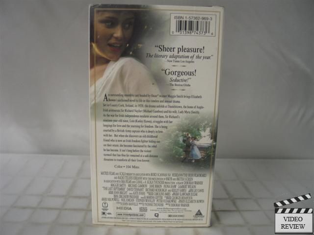 The Last September VHS Maggie Smith Michael Gambon