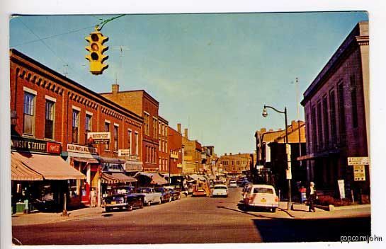 Gardiner Me Street View Old Cars Postcard