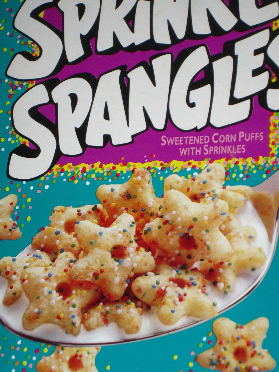 CEREAL BOX 1994 SPRINKLE SPANGLES Great Graphics General Mills
