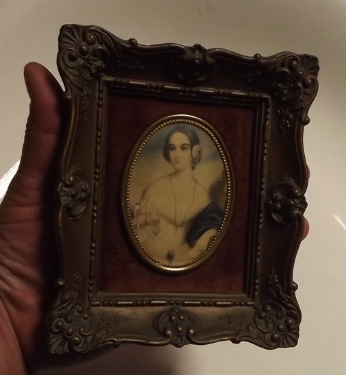   FRAME A CAMEO CREATION ISABELLA MONTGOMERY BY GEORGE ROMNEY 1940 50s