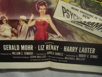 vintage 1959 a date with death movie poster 2