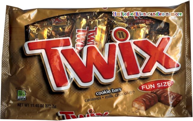 Bag Twix Milk Chocolate Cookie Caramel Candy Snack Size Halloween
