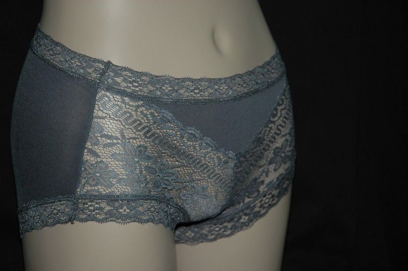 Womens Super Stretch Spandex Panty Trimmed Floral Lace