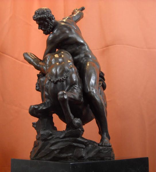  Wrestler Centaur Bronze Statue Giambologna Loggia Lanzi Italy