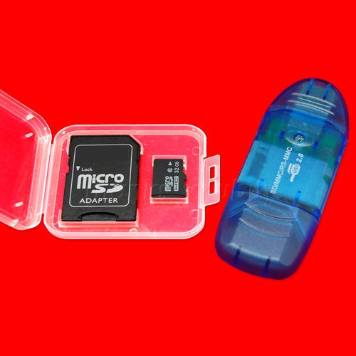 New 32GB 32 GB 32G 32 G Micro SD MicroSD SDHC TF Memory Card Case