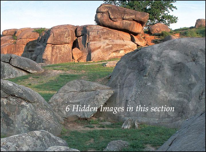 Gettysburg Solemn Ghostly Hidden Pictures Print