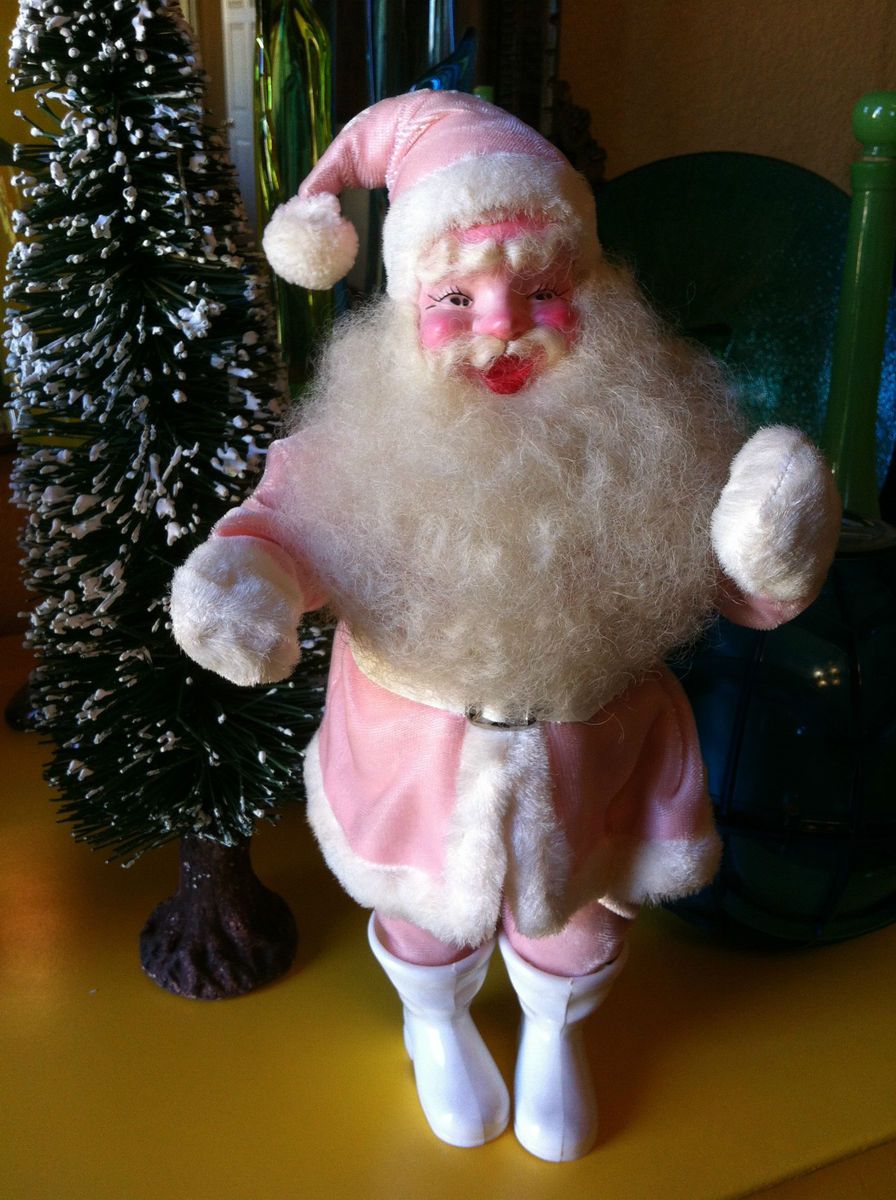 Vintage Harold Gale Pink Santa Claus