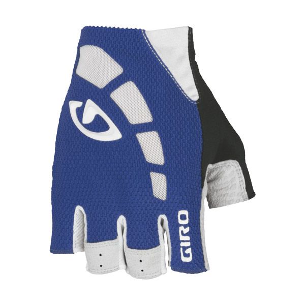 Giro Zero Mens Road Bicycle Cycling Gloves Blue White Medium