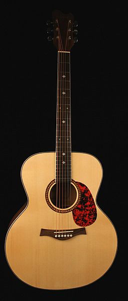 Gitano Acoustic Guitar Jumbo Body Solid Spruce Top Natural New